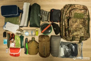 Ejemplo del contenido de una mochila de 72 horas