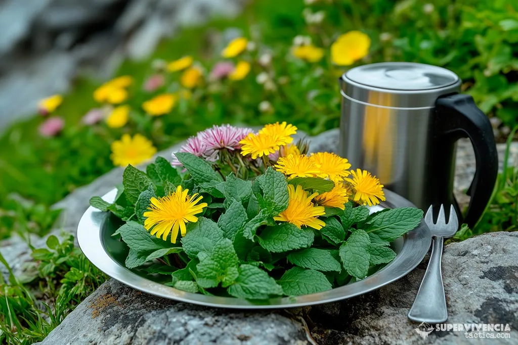 Existen cientos de especies de plantas silvestres comestibles por todo el mundo. Si aprendemos a identificar las hierbas comestibles, a conocerlas, a identificar sus partes alimenticias: hojas, raíces, etc. Aumentarán tus posibilidades de sobrevivir.