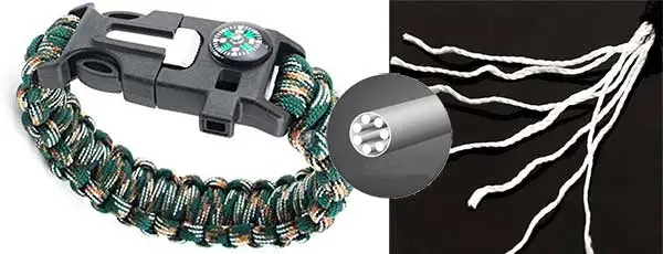 pulsera-de-paracord Cómo usar la pulsera de paracord del kit de supervivencia.