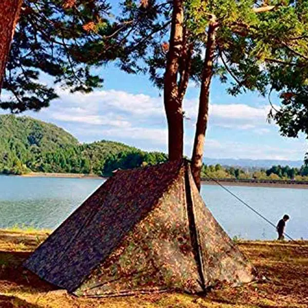 Reseña deñ tarp DD Hammock multi cam 3x3